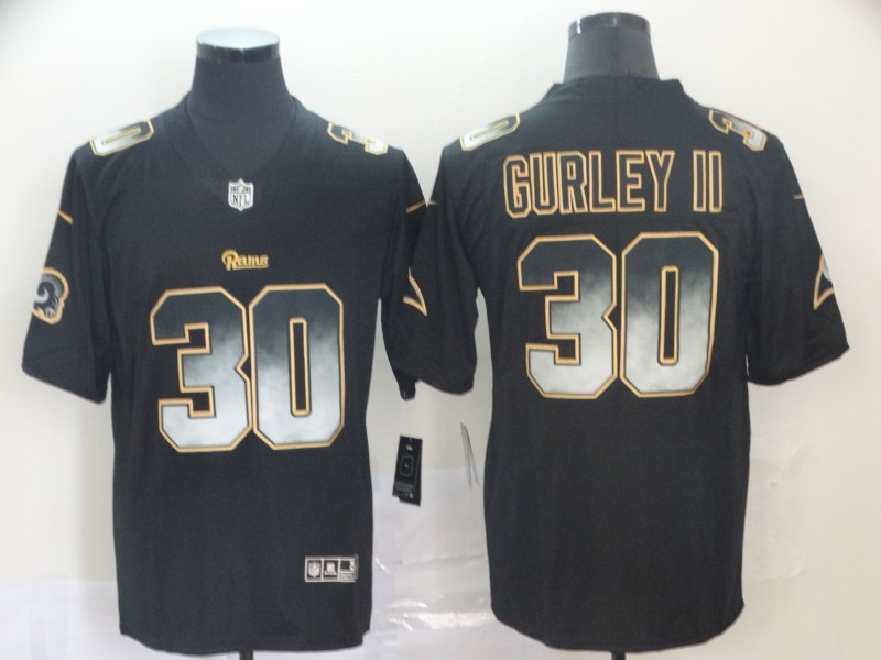 Men's Los Angeles Rams Todd Gurley II #30 Black Jersey